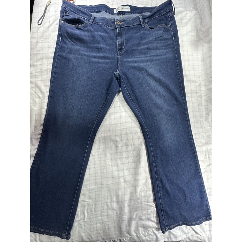 Signature by Levi Strauss Women's Mid Rise Bootcut Jeans 24W M Blue Stretch